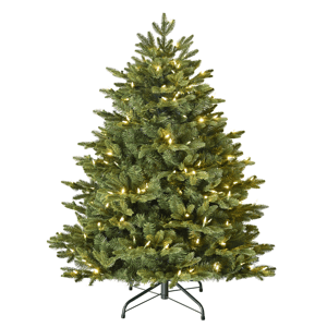 Puleo International 4.5ft. Pre-Lit Noble Fir Christmas Tree