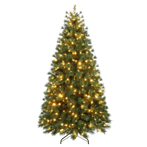 Puleo International 6.5ft. Pre-Lit Colorado Pine Christmas Tree