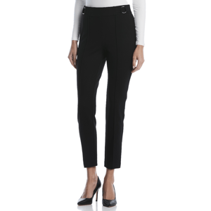 Plus Size Rafaella(R) Solid Pull On O-Ring Ponte Pants