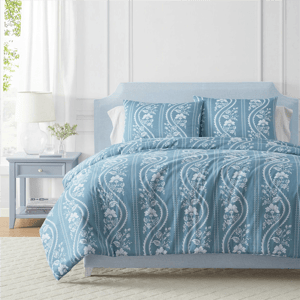 Martha Stewart Sophia Stripe Reversible Comforter Set