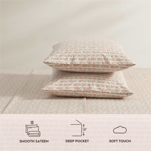 Laura Ashley(R) Marta Stripe Percale Sheet Set alternate view