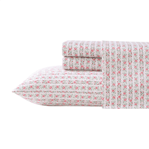 Laura Ashley(R) Marta Cotton Sateen Stripe Sheet Set