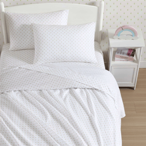 Laura Ashley(R) Kids Wood Violet Floral Sheet Set alternate view