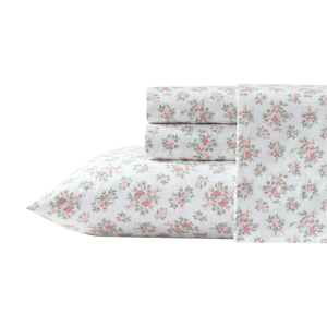 Laura Ashley(R) Leanna Rose Percale Sheet Set