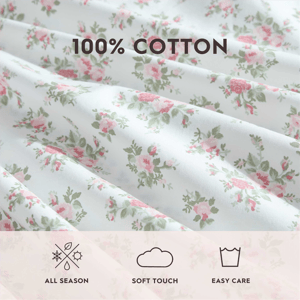 Laura Ashley(R) Leanna Rose Percale Sheet Set alternate view