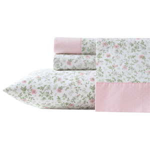 Laura Ashley(R) Bonnie Cotton Percale Sheet Set