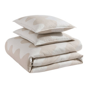 Marimekko Lokki Cotton Duvet Cover Set - Light Beige