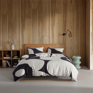Marimekko Iso Unikko Duvet Cover Set - Charcoal Grey