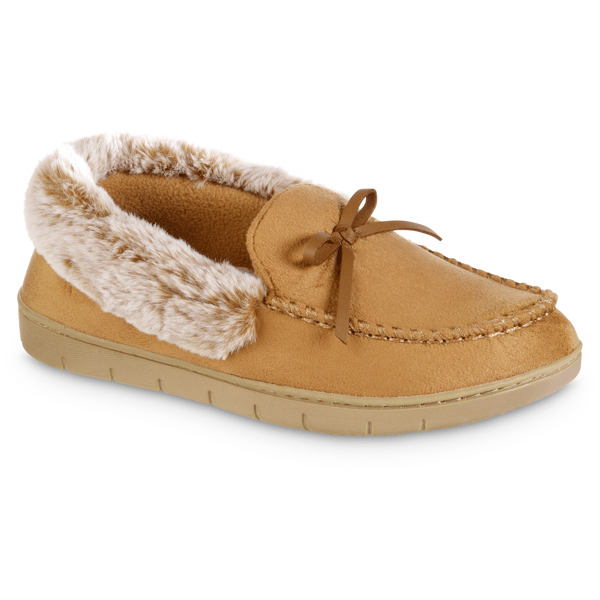 Womens Isotoner Microsuede Rae Moccasin Slippers
