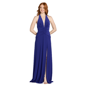 Juniors Morgan & Co. Deep V-Neckline A-Line Dress