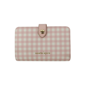 Womens Nanette Lepore Brady Gingham Zip Back Wallet