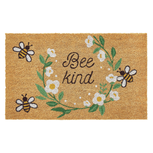 VCNY Home Multicolor Bee Kind Outdoor Coir Doormat