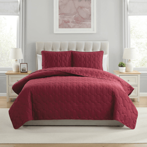 VCNY Home Circles 3pc. Pinsonic Microfiber Quilt Set