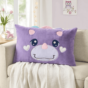 Olivia & Finn Purple Dino Kids Decorative Body Pillow