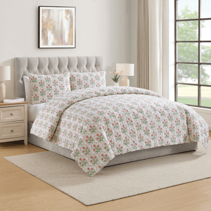 VCNY Home Ellia Taupe 3pc. Pinsonic Quilt Set