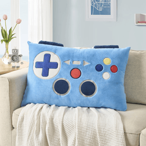 Olivia & Finn Blue Gamer Kids Decorative Body Pillow