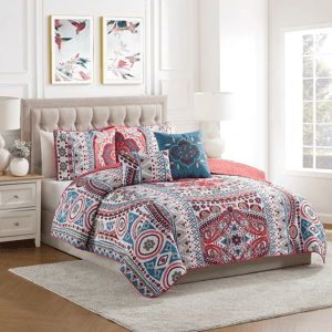 VCNY Home Natasha 5pc. Reversible Medallion Quilt Set alternate view