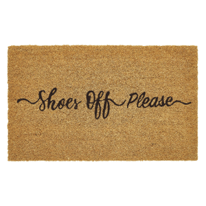 VCNY Home Shoes Off Please Outdoor Coir Doormat
