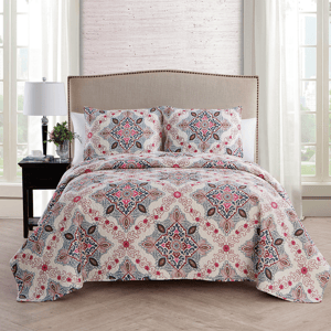 VCNY Home Wyndham 3pc. Medallion Quilt Set
