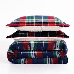Truly Soft Cuddle Warmth Ivan Plaid 3pc. Reversible Comforter Set alternate view
