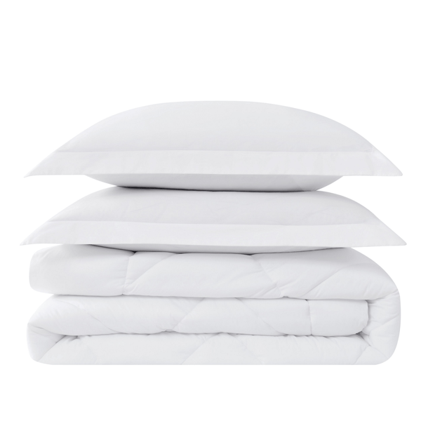 Cannon Solid Oversized Percale 3pc. Comforter Set