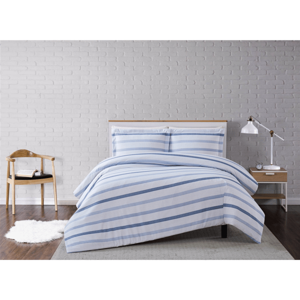 Truly Soft Waffle Stripe 3pc. Reversible Duvet Cover Set
