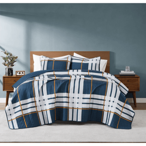 Truly Soft Henry Plaid 3pc. Reversible Quilt Set