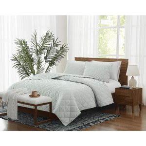 Brooklyn Loom Pinstripe 3pc. Quilt Set