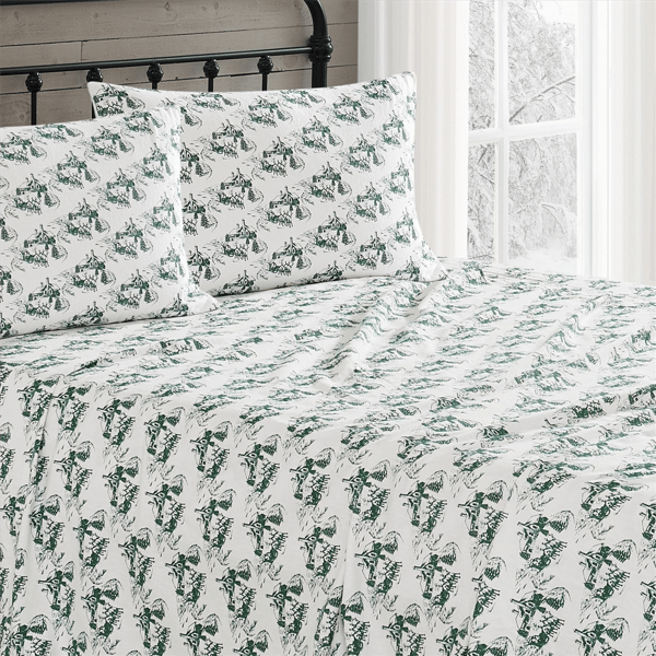 Truly Soft Festive Cottage Toile Flannel Sheet Set alternate view