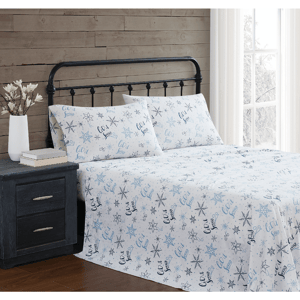 Truly Soft Let It Snow Flannel Sheet Set