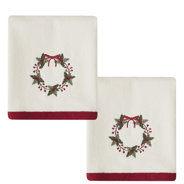 Avanti Patchwork Plaid 2pk. Hand Towel Set