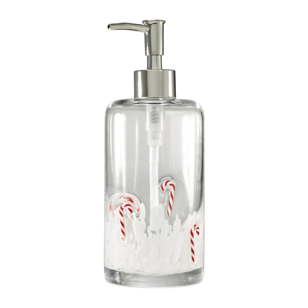Avanti Candy Cane Soap Dispenser, One Size, Clear