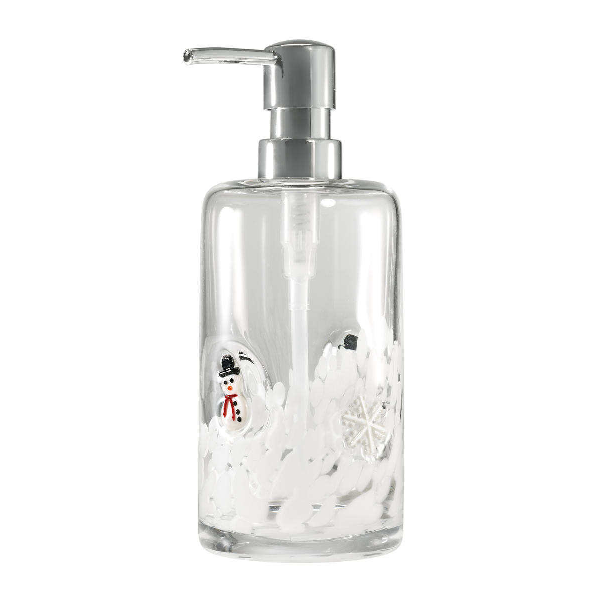 Avanti Snowmen & Flakes Soap Dispenser, One Size, Clear