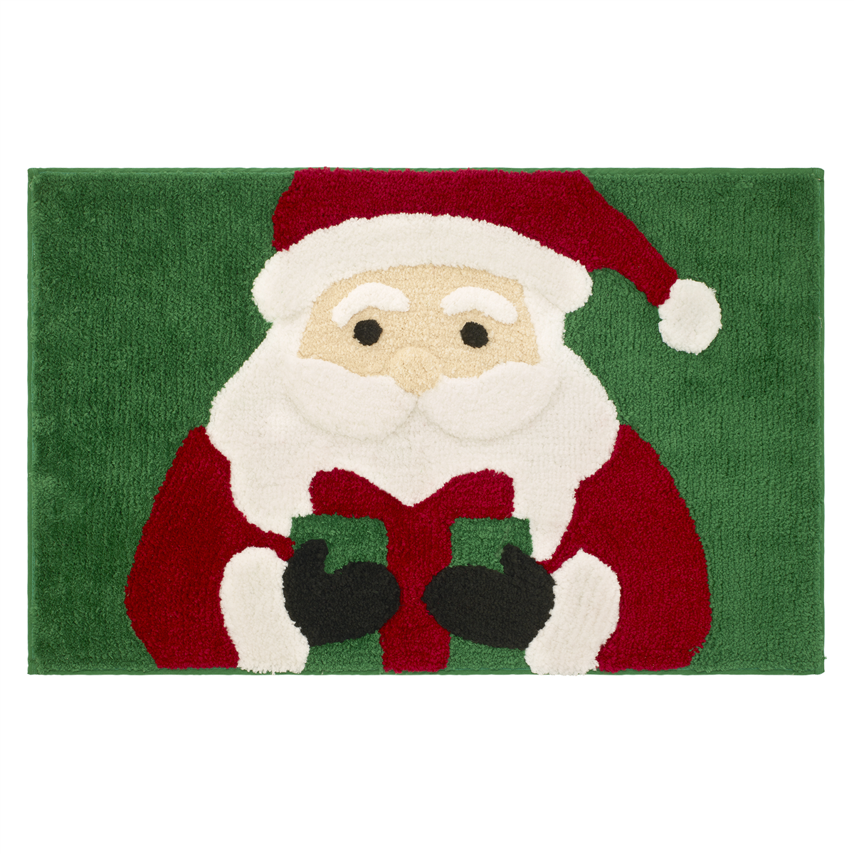 Avanti Santa Gift Decorative Holiday Bath Rug, 20" x 32" - Red, Green