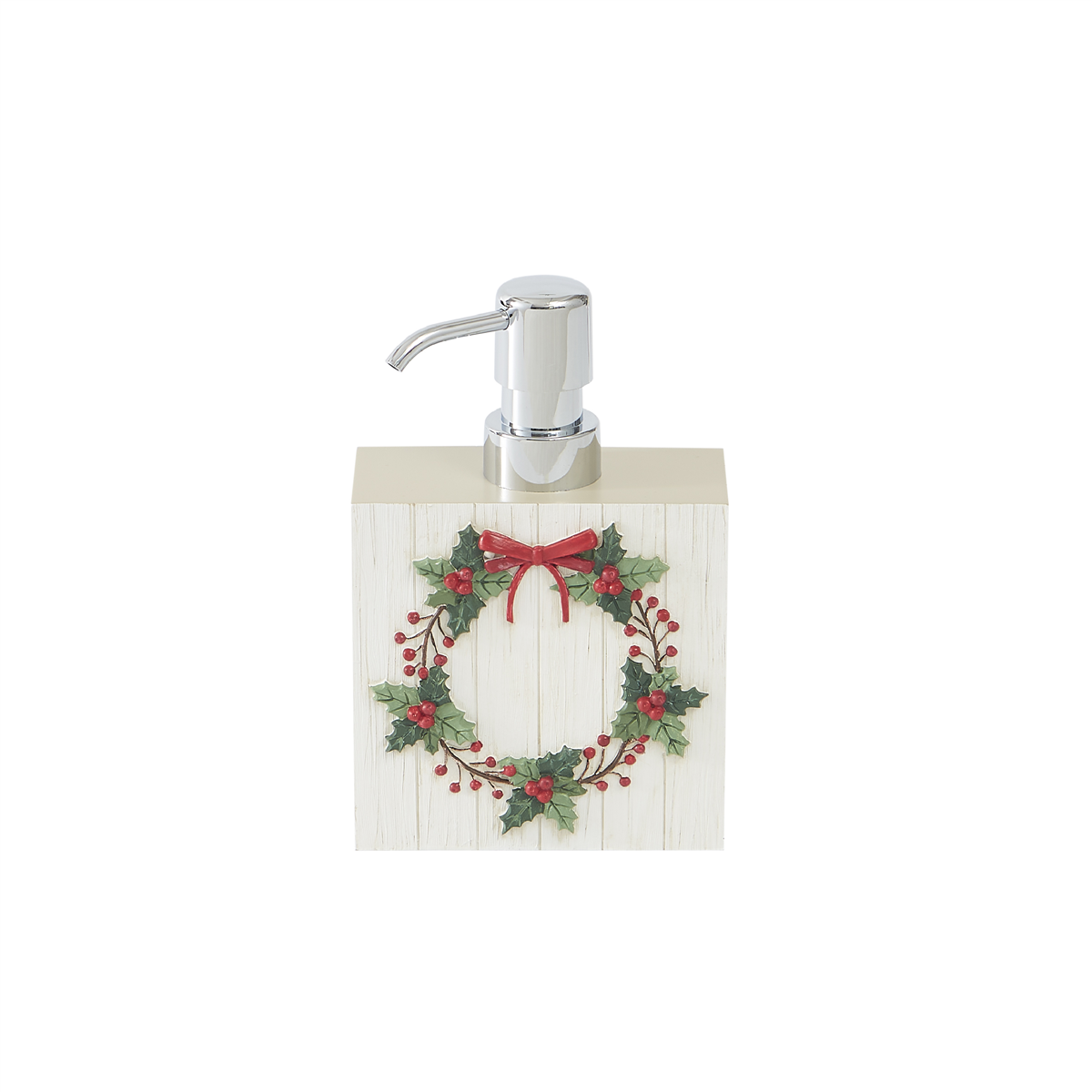 Avanti Patchwork Plaid Soap Dispenser, One Size, Beige