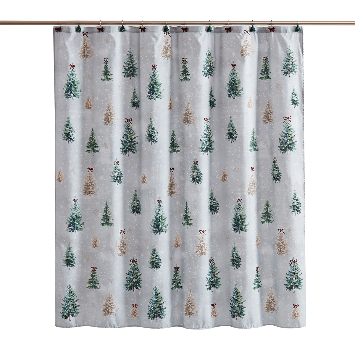 Avanti Snowy Pines Shower Curtain, 72" x 72" - Multi