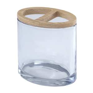 IZOD(R) Cove Blue Glass Toothbrush Holder