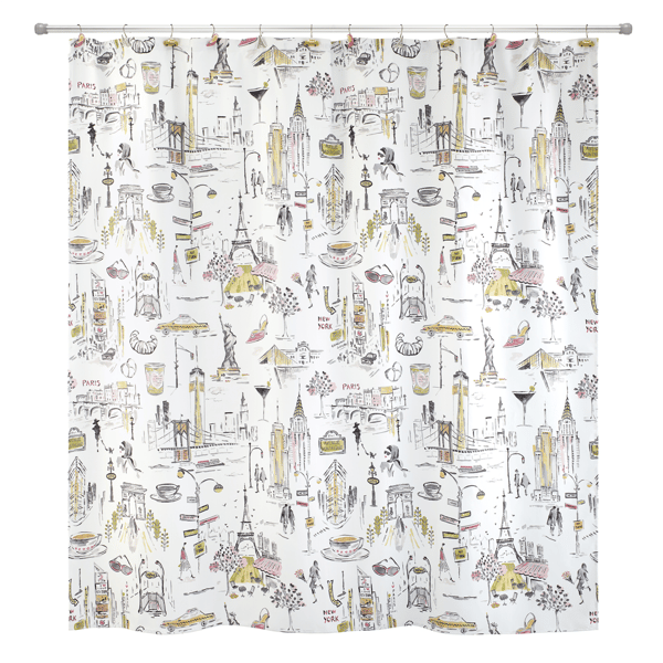 Nicole Miller City Girl Shower Curtain
