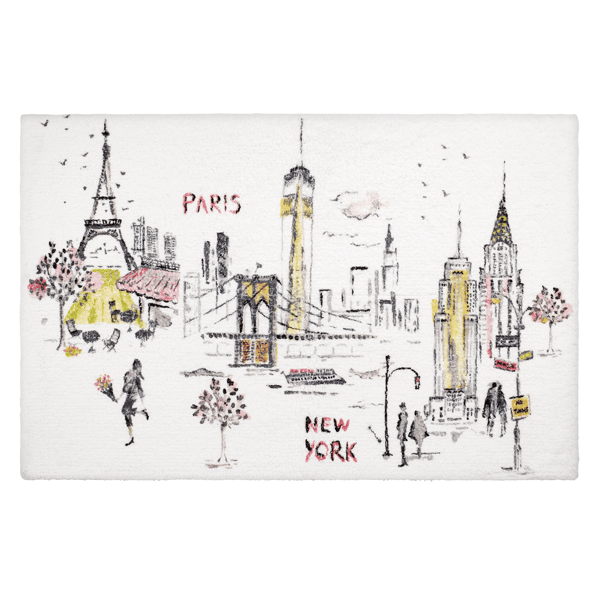 Nicole Miller City Girl Bathroom Rug
