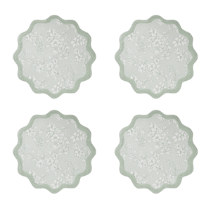 Avanti Provence Woven Braided Round Placemats - Set of 4
