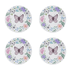 Avanti Meadow Woven Braided Round Placemats - Set of 4