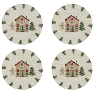 Avanti Linens Gingerbread Village Placemats - Set of 4