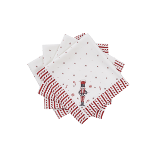 Avanti Nutcracker Candy Napkins - Set of 4