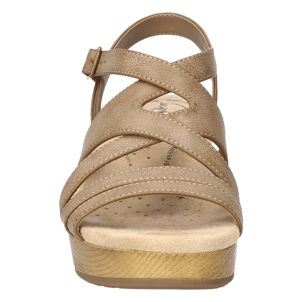 Womens Easy Works by Easy Street Rosella Strappy Wedge Sandals alternate view