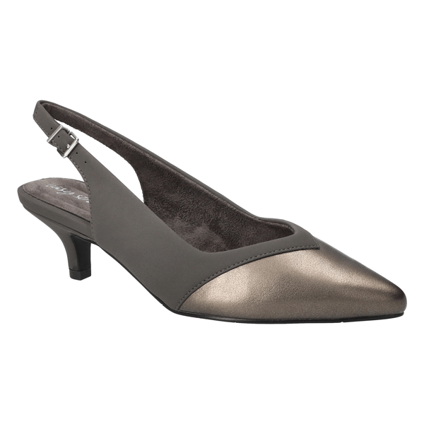 Womens Easy Street Vivid Slingback Kitten Heels