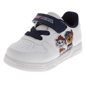 Little Boys Official Paw Patrol Chase & Marshall White Sneakers