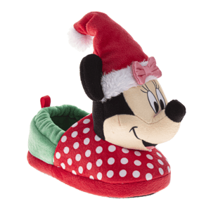 Little Girls Disney(tm) Santa Minnie Mouse Christmas Cozy Slippers