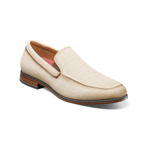 Mens Stacy Adams Ridgely Moc Toe Slip On-Loafers