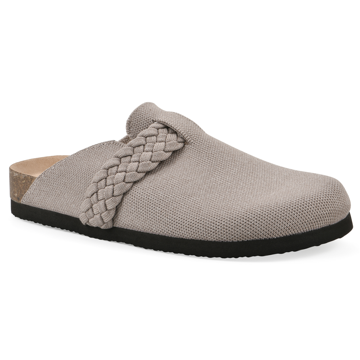 White Mountain Women's Bestie Footbed Mule Clogs - Black Fabric