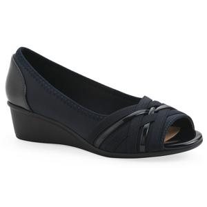 Womens Cliffs by White Mountain Boldest Peep-Toe Wedge Heels